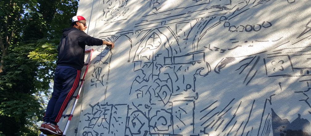 Nowy mural powstaje w Czeladzi