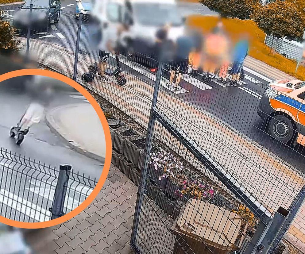 Cudem uniknął śmierci. 12-latek na hulajnodze wjechał pod dostawczaka