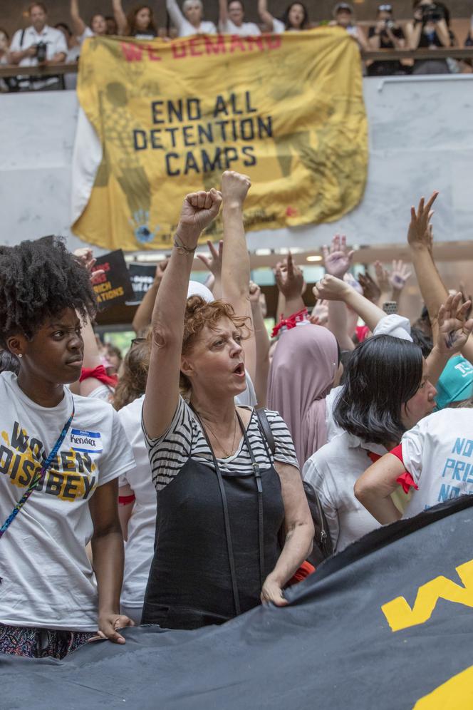 Susan Sarandon na proteście