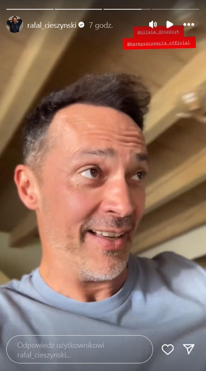 Barwy szczęścia na planie. Mariusz (Rafał Cieszyński)