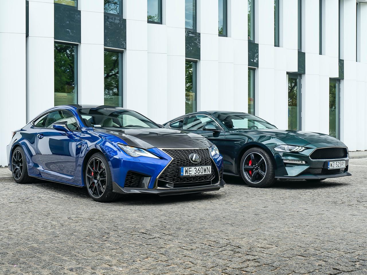 Ford Mustang Bullitt 5.0 V8 vs. Lexus RC F Carbon 5.0 V8 - PORÓWNANIE, OPINIA. Niedługo zatęsknimy za takimi autami