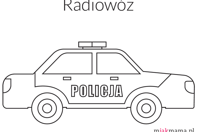 policja - kolorowanka