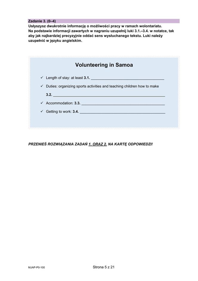 Matura 2025: angielski 7.05.2025. Arkusze CKE i odpowiedzi. Poziom podstawowy [Formuła 2023]