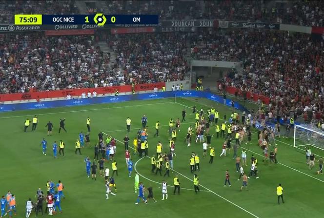 SKANDAL w meczu Nice - Olympique Marsylia!