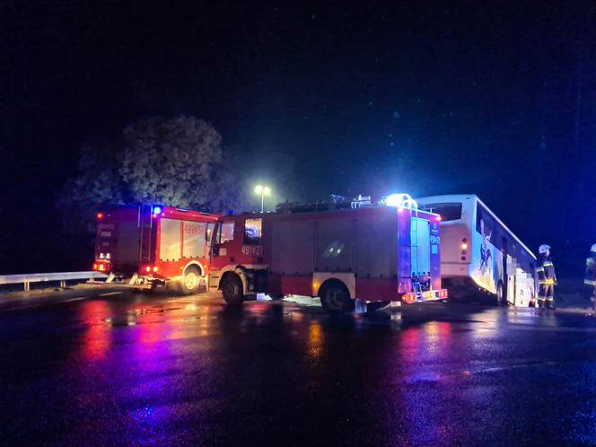 Autokar z dziećmi rozbił się pod Łukowem!