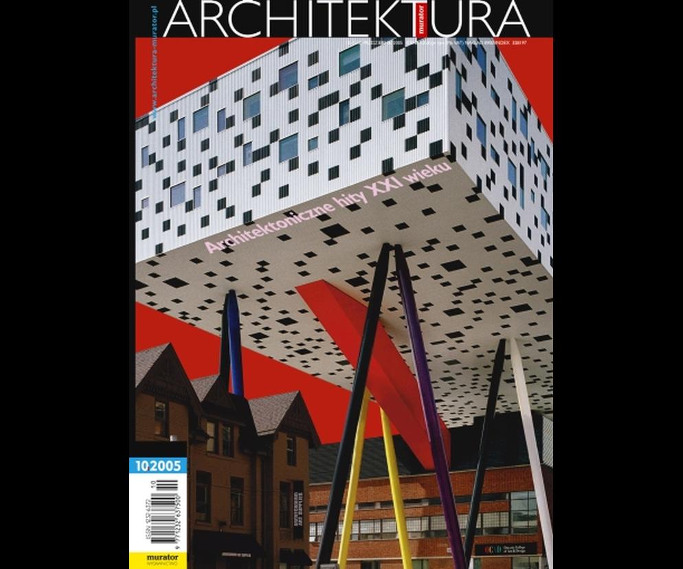 Okładka Miesięcznik Architektura 10/2005