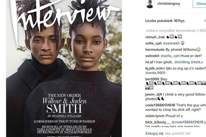Jaden i Willow Smith na okładce Interview