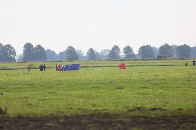 Dron runął na pole rolnika pod Elblągiem