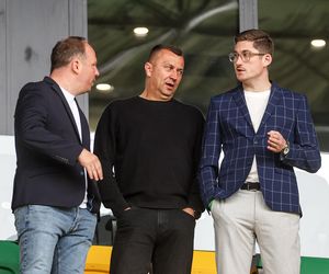 Kibice na meczu GKS Katowice - Lech Poznań