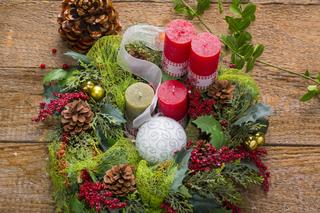 Wieniec adwentowy - wzór