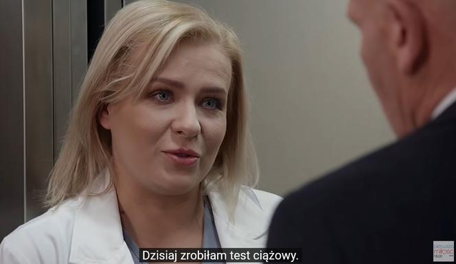 Pierwsza miłość, odcinek 3388. Edward (Marek Siudym), Marysia (Aneta Zając)