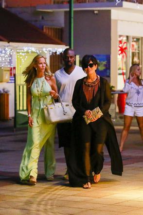 Kris Jenner i Corey Gamble na St. Barts