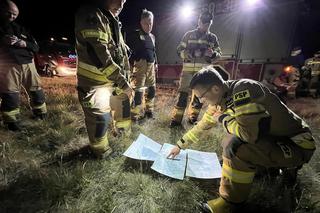 Tajemniczy obiekt spadł na poligonie pod Szczytnem? Nocna akcja policji i strażaków