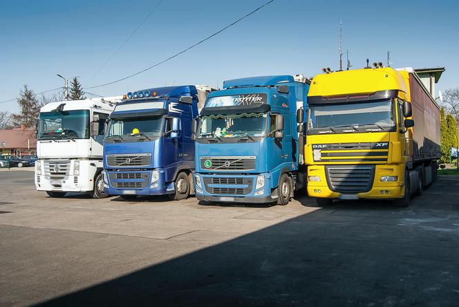 ciężarówki, transport drogowy
