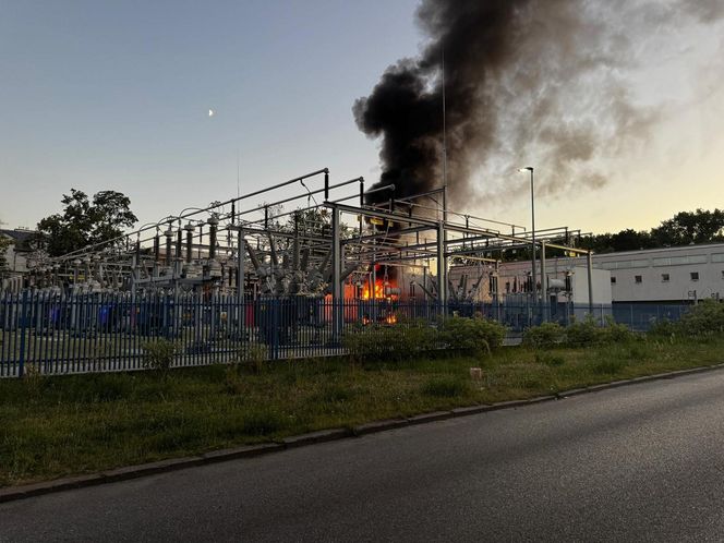 Pożar stacji przekaźnikowej