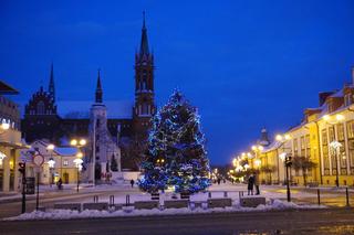 Piękna choinka na Rynku Kościuszki już w pełnej krasie. Tak prezentuje się po odpaleniu lampek