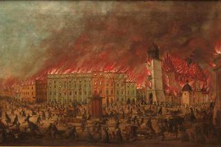 Pożar Krakowa, obraz Baltazara Stachowicza