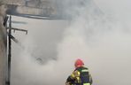 Pożar garażu przy ul. Gruszowskiej w Dąbrowie Tarnowskiej