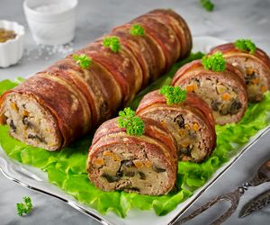 Pieczeń rzymska z pieczarkami: tania i efektowna