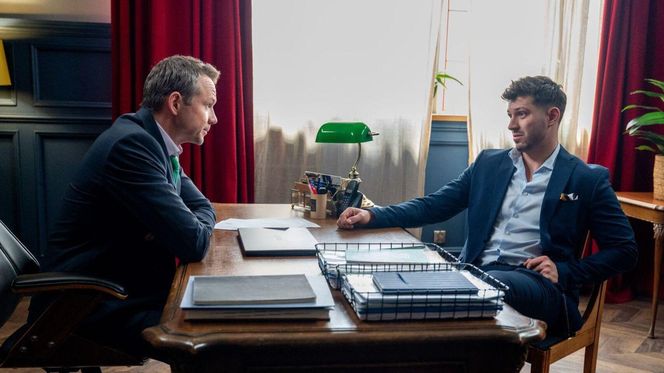 Barwy szczęścia odc. 3249. Justin (Jasper Sołtysiewicz), Bruno (Lesław Żurek)