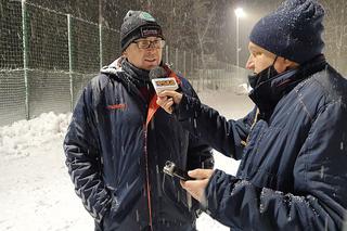 Piłkarze Jezioraka i GKS Wikielec na pierwszym treningu w zamieci śnieżnej [AUDIO]