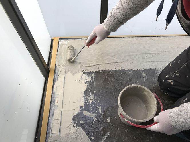 Remont balkonów w budynku przy ul. Branickiego w warszawskim Wilanowie