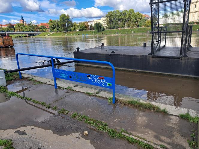 Fala kulminacyjna na Wiśle w Krakowie