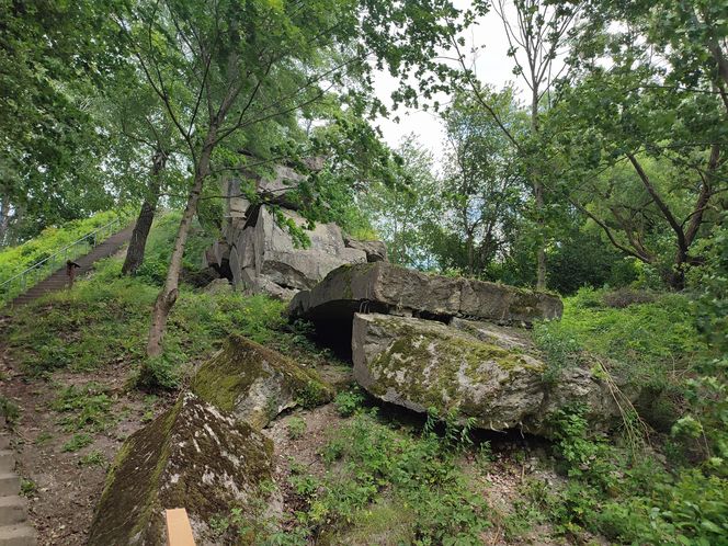 Zwalony most w Grądach Kruklaneckich