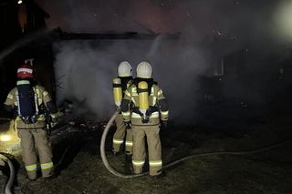 Pożar domu w Sieteszy.