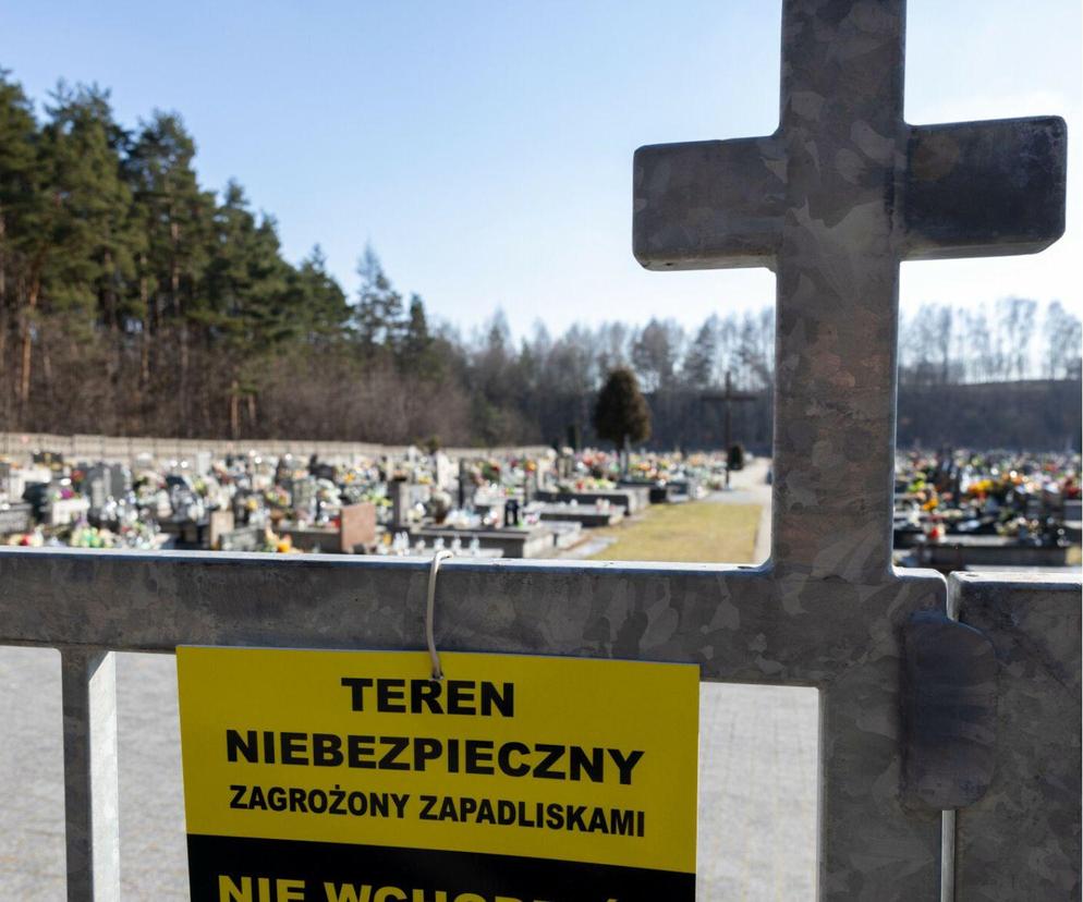 Cmentarz w Trzebini w lutym 2023 roku