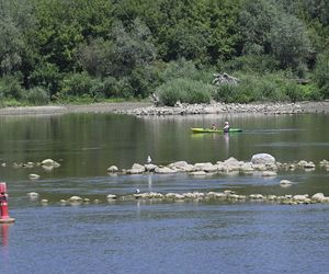 Niski stan wody w Wiśle