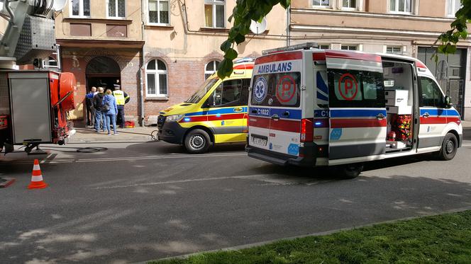 Pożar w kamienicy przy ulicy Narutowicza w Grudziądzu. Jest ofiara śmiertelna