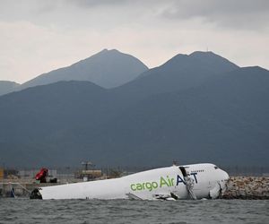 Tragiczny wypadek w Hongkongu. Samolot towarowy runął do morza