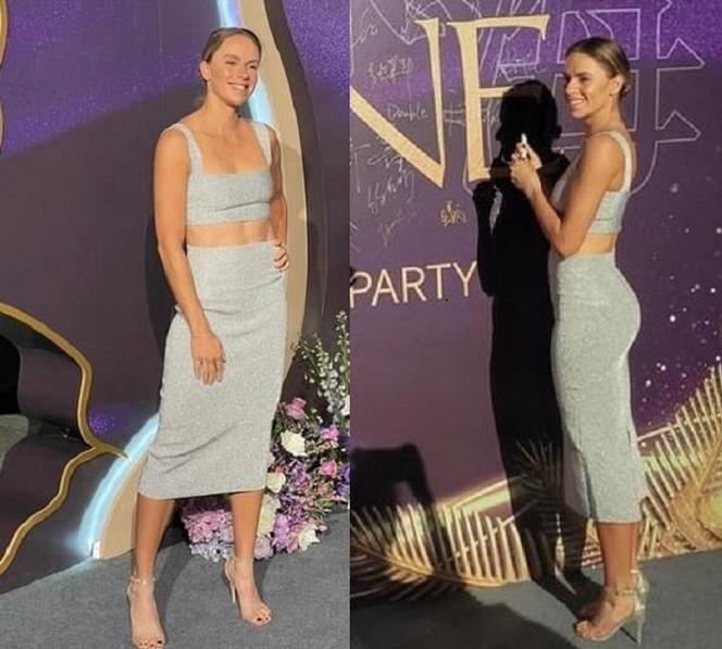 Magda Linette na imprezie zawodniczek przed WTA Elite Trophy