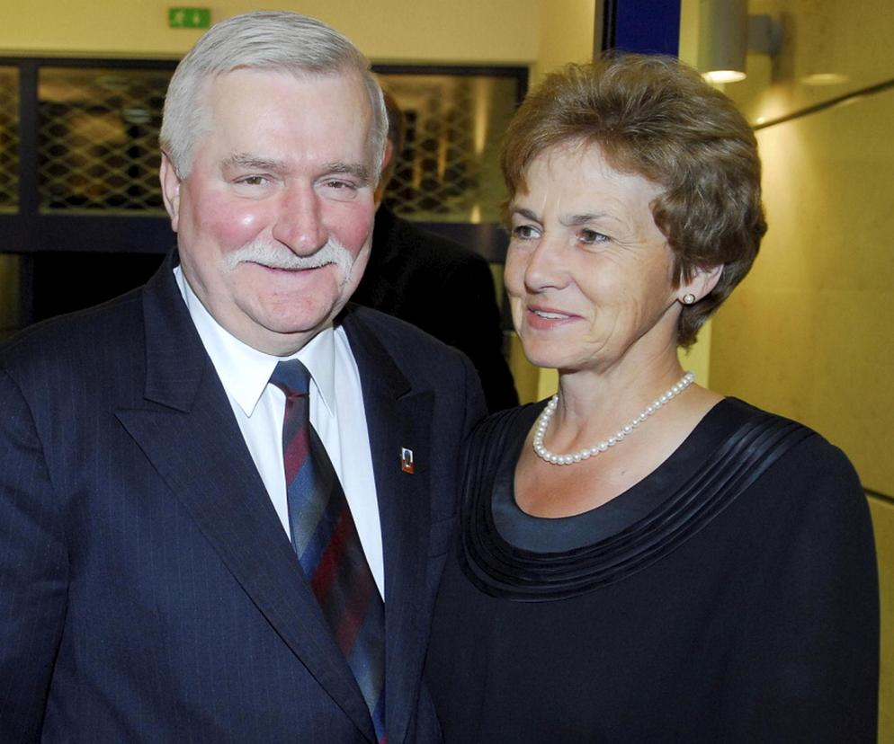 Lech Wałęsa z żoną Danutą