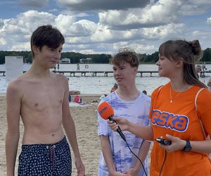 Wakacyjny patrol Eska Summer City na olsztyńskiej Plaży Miejskiej