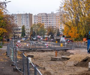 Budowa tramwaju na Stegny w Warszawie