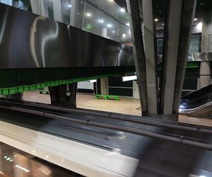 Peron 3. linii metra na stacji M2 Stadion Narodowy w Warszawie