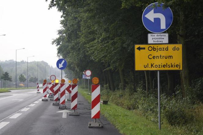 Zamknięto ulicę Kozielską w Gliwicach. Będą objazdy i utrudnienia dla kierowców