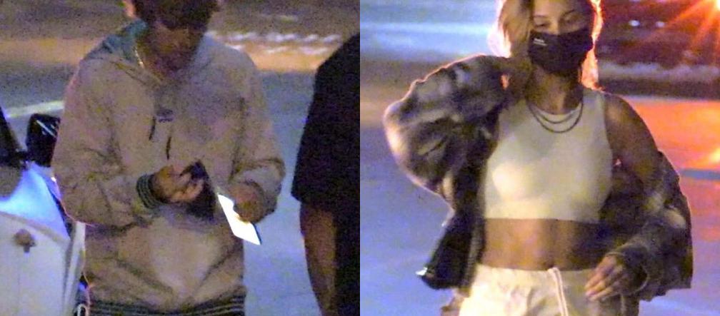 Justin Bieber i Hailey Bieber na nocnym wypadzie do restauracji