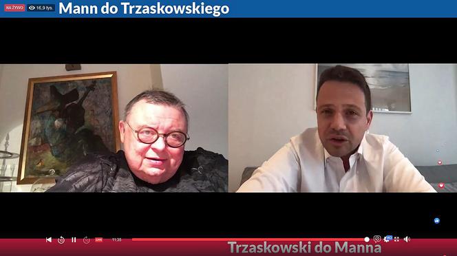Mann do Trzaskowskiego Trzaskowski do Manna