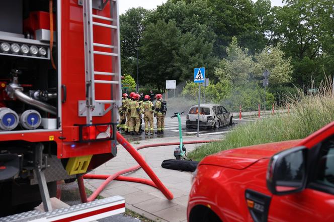 Wybuch samochodu w Zielonej Górze