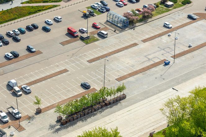 Plac Centralny w Warszawie pod koniec budowy