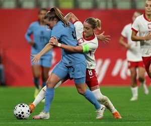 Marta Nawrocka na meczu Polska - Holandia