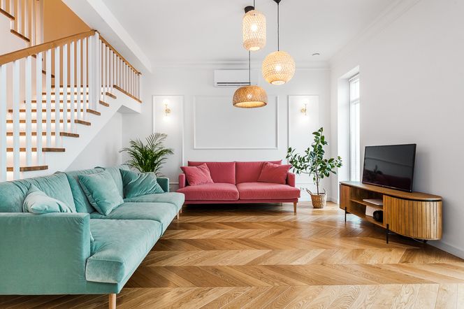 Salon w stylu eklektycznym