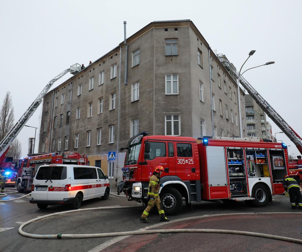Pożar w kamienicy przy ul. Chodakowskiej
