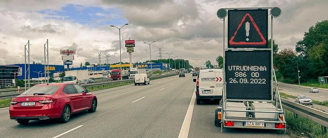 Gigantyczne korki na DK86 w Sosnowcu. Ruszył remont. Więcej niż 20 km/h nie pojedziecie!