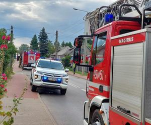 Pożar domu przy ulicy Nowowiejskiej w Starachowicach