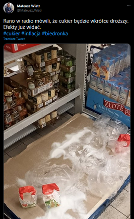 W sklepach brakuje cukru