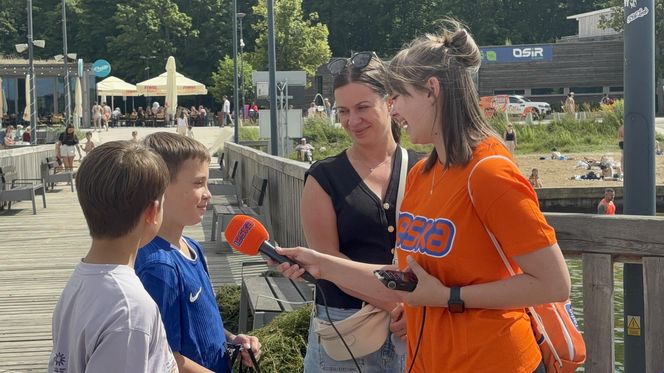 Wakacyjny patrol Eska Summer City na olsztyńskiej Plaży Miejskiej